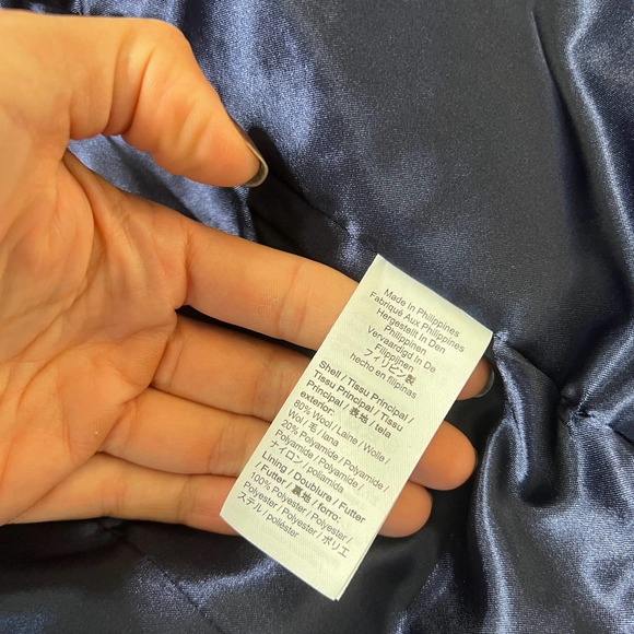 J. Crew Cocoon coat Italian stadium-cloth wool Thinsulate size 2 - Picture 6 of 7